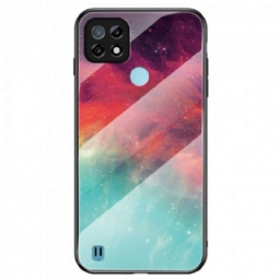 Case Realme C21 Marble Tempered Glass