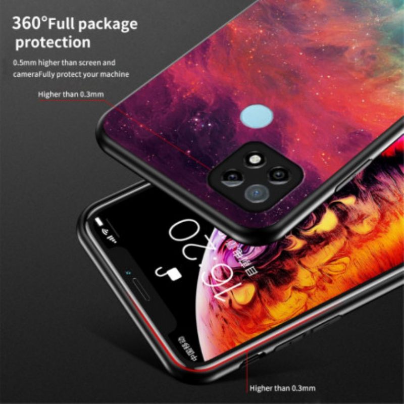 Case Realme C21 Marble Tempered Glass