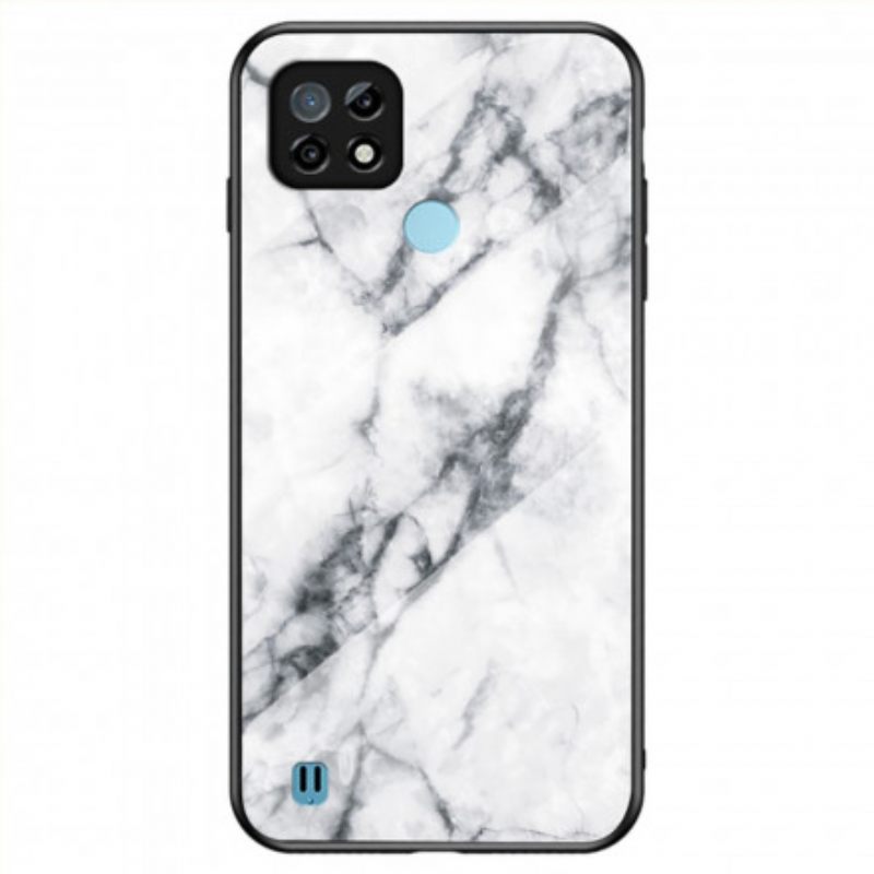 Kuori Realme C21 Tempered Glass Marble Colors