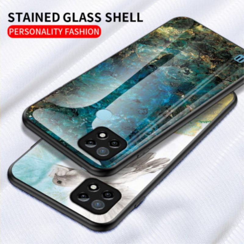 Kuori Realme C21 Tempered Glass Marble Colors