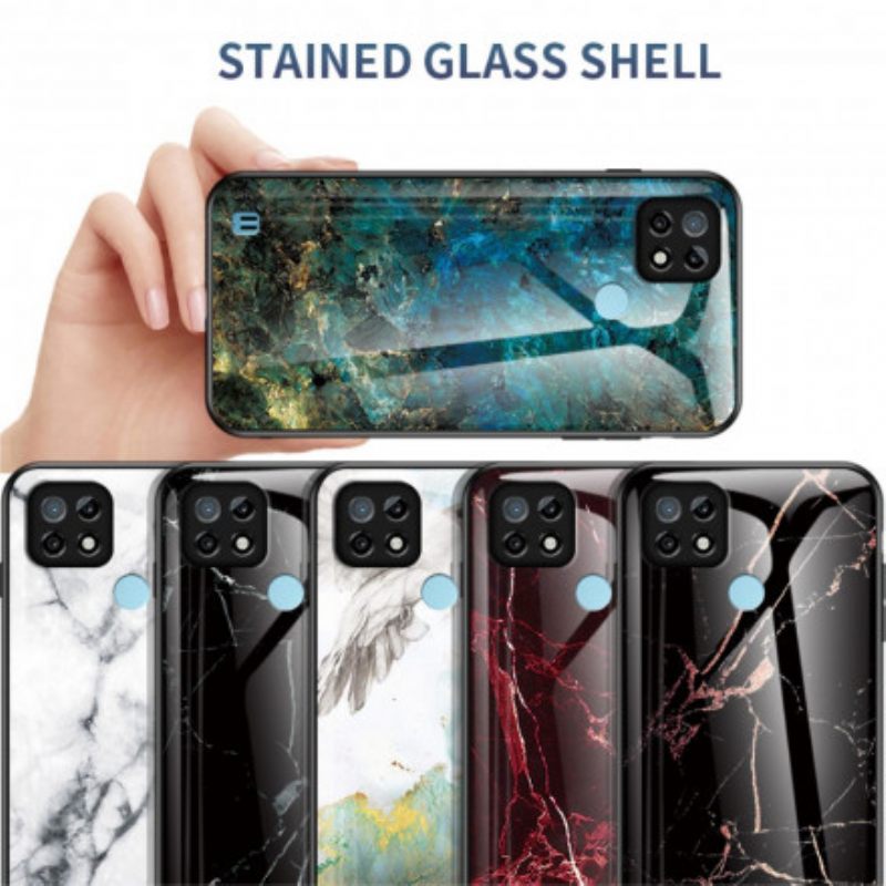 Kuori Realme C21 Tempered Glass Marble Colors