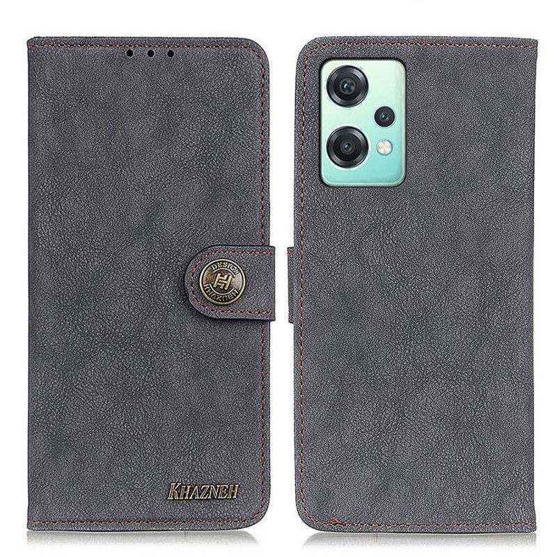 Flip Case OnePlus Nord CE 2 Lite 5G Khazneh Vintage Haljasnahka