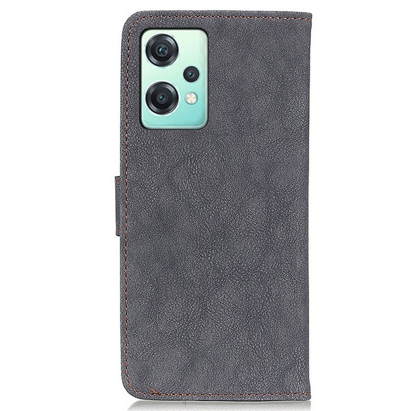 Flip Case OnePlus Nord CE 2 Lite 5G Khazneh Vintage Haljasnahka