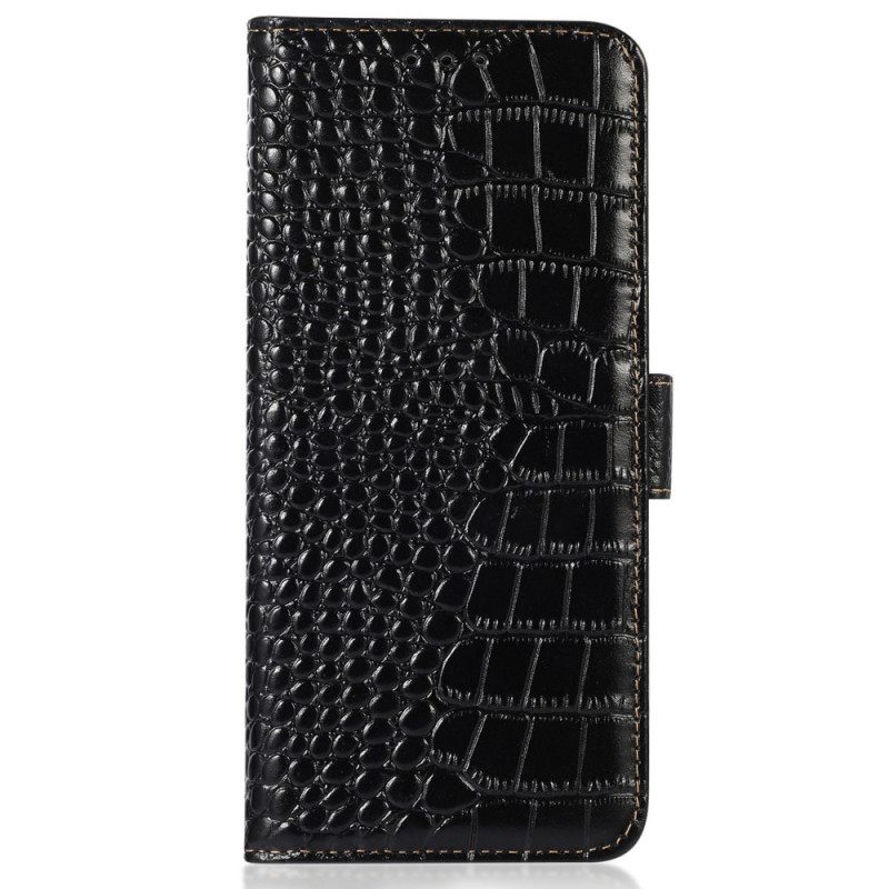 Kotelot OnePlus Nord CE 2 Lite 5G Crocodile Style Aitoa Nahkaa Rfid