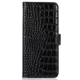 Kotelot OnePlus Nord CE 2 Lite 5G Crocodile Style Aitoa Nahkaa Rfid