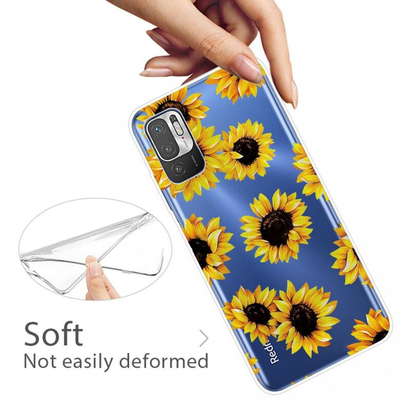 Case Xiaomi Redmi Note 10 5G / Poco M3 Pro 5G Auringonkukat