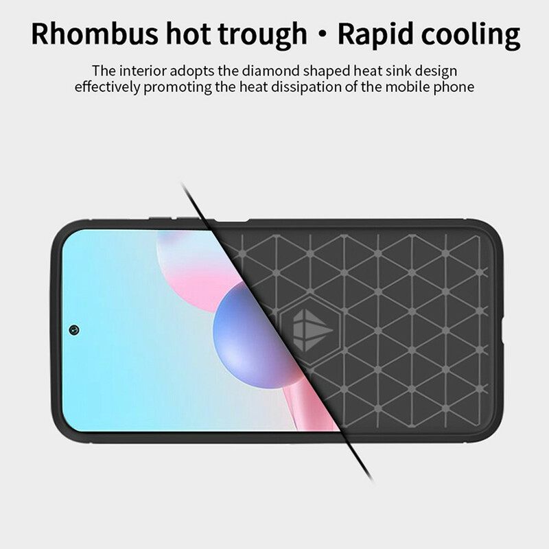 Case Xiaomi Redmi Note 10 5G / Poco M3 Pro 5G Harjattu Hiilikuitu Mofi