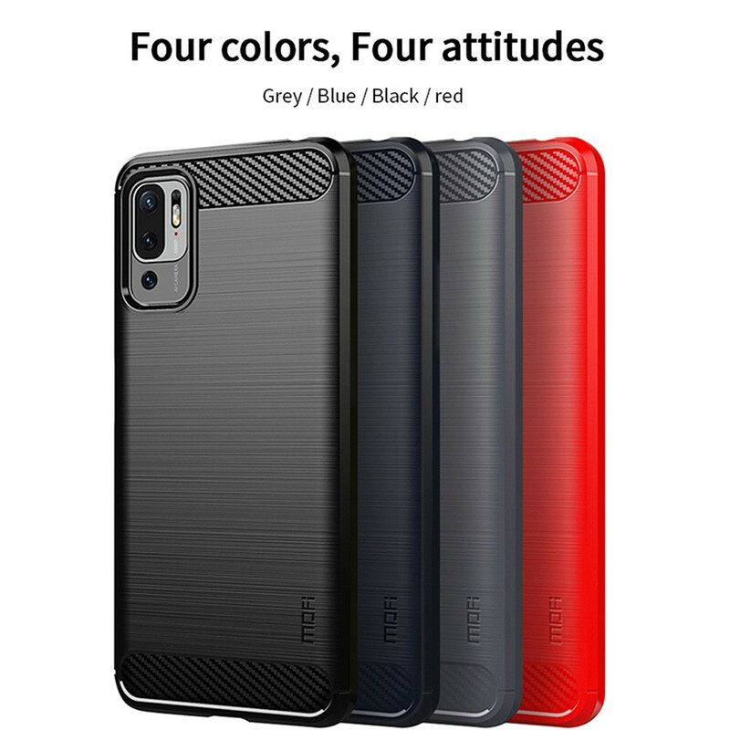 Case Xiaomi Redmi Note 10 5G / Poco M3 Pro 5G Harjattu Hiilikuitu Mofi