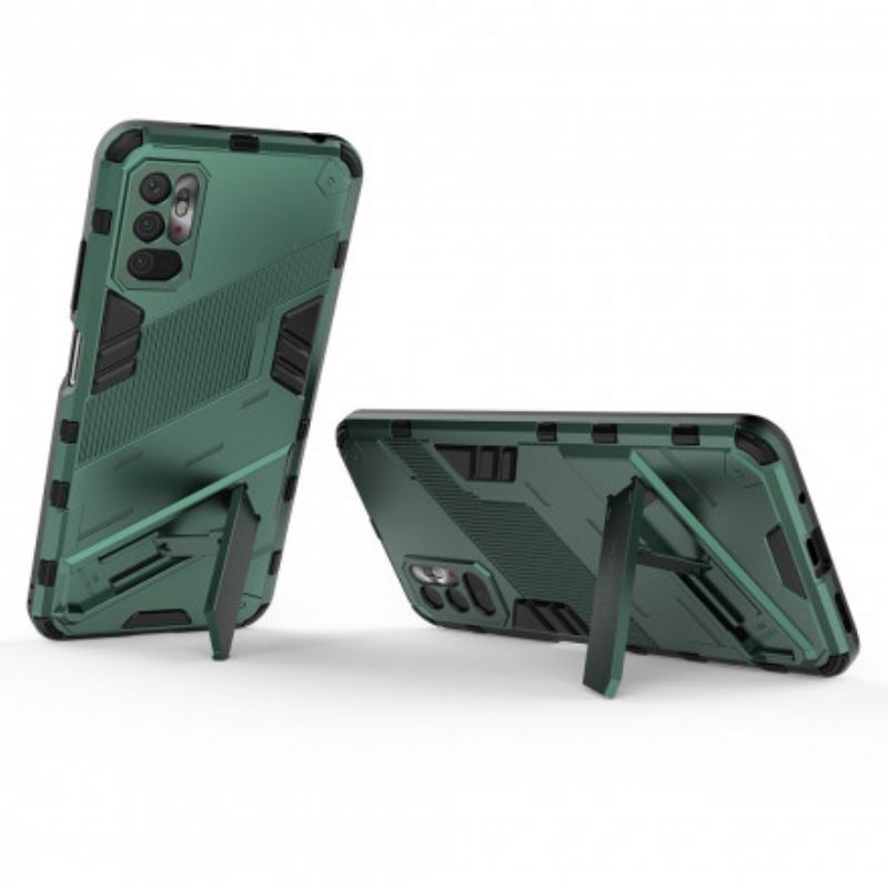 Case Xiaomi Redmi Note 10 5G / Poco M3 Pro 5G Irrotettava Kaksiasentoinen Handsfree-jalusta