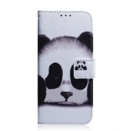 Flip Case Xiaomi Redmi Note 10 5G / Poco M3 Pro 5G Panda Kasvot