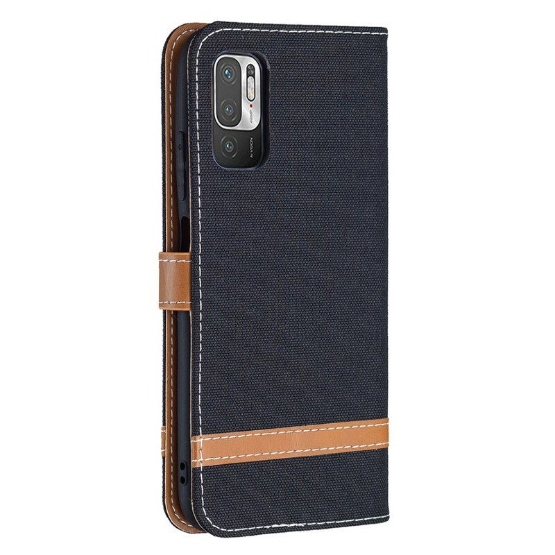 Flip Case Xiaomi Redmi Note 10 5G / Poco M3 Pro 5G Suojaketju Kuori Hihnan Kangas