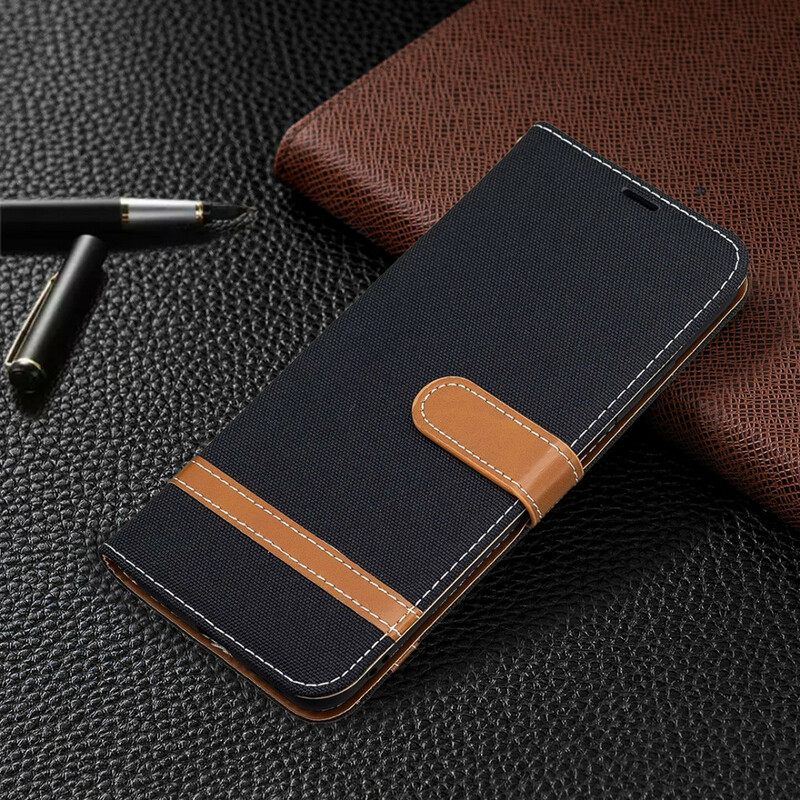 Flip Case Xiaomi Redmi Note 10 5G / Poco M3 Pro 5G Suojaketju Kuori Hihnan Kangas