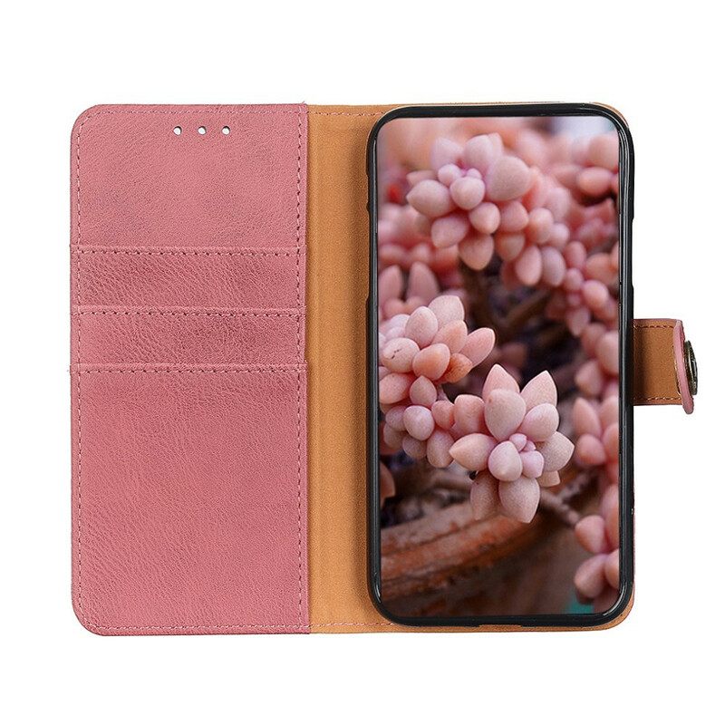 Kotelot Xiaomi Redmi Note 10 5G / Poco M3 Pro 5G Faux Leather Split Retro Khazneh