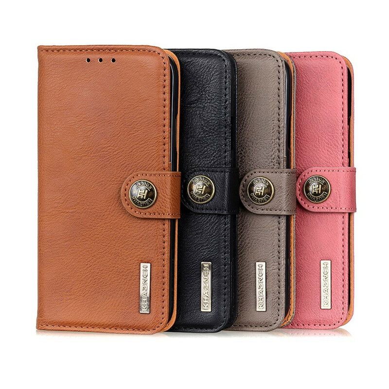 Kotelot Xiaomi Redmi Note 10 5G / Poco M3 Pro 5G Faux Leather Split Retro Khazneh