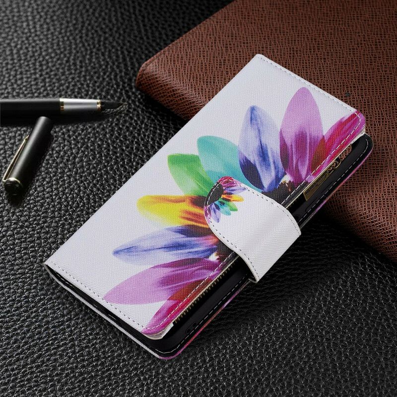 Kotelot Xiaomi Redmi Note 10 5G / Poco M3 Pro 5G Flower Vetoketjullinen Tasku