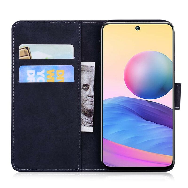 Kotelot Xiaomi Redmi Note 10 5G / Poco M3 Pro 5G Tiger Face Print