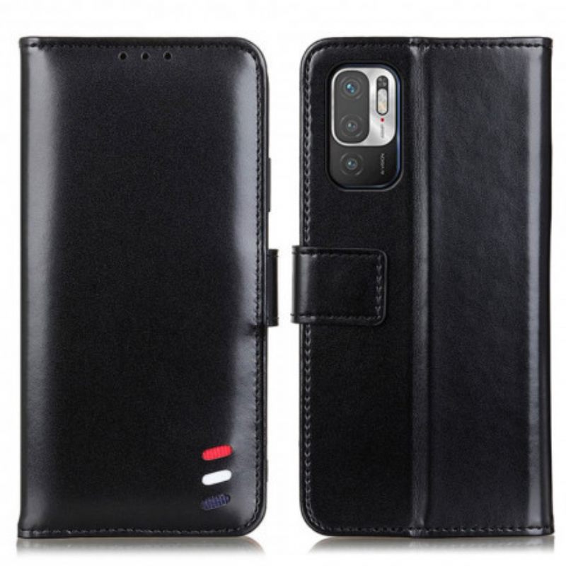 Kotelot Xiaomi Redmi Note 10 5G / Poco M3 Pro 5G Tricolor Leather Effect