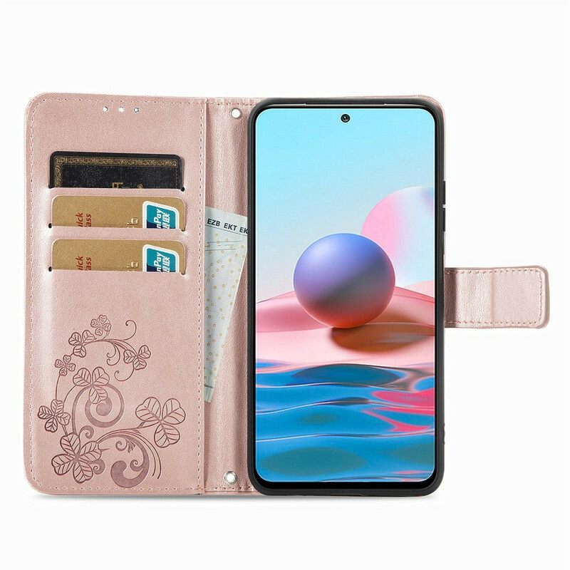 Nahkakotelo Xiaomi Redmi Note 10 5G / Poco M3 Pro 5G Kukkia Tuulessa