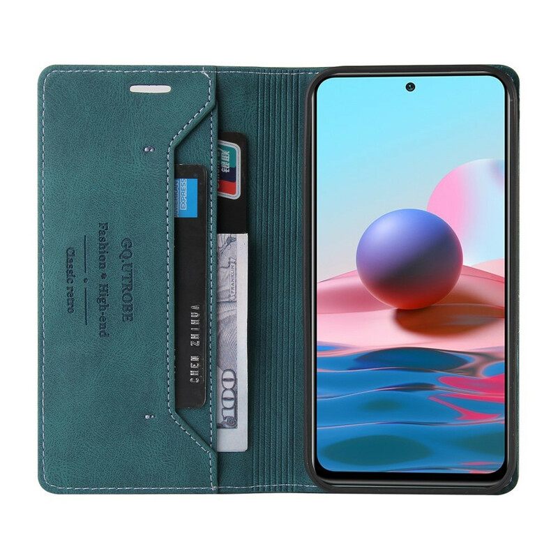 Puhelinkuoret Xiaomi Redmi Note 10 5G / Poco M3 Pro 5G Kotelot Flip Faux Leather Gq.utrobe