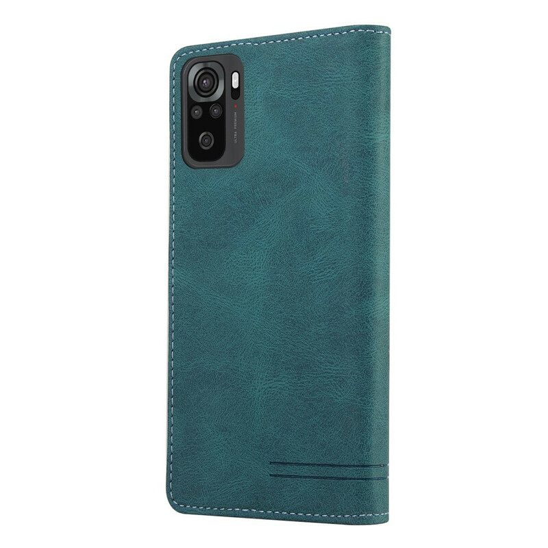 Puhelinkuoret Xiaomi Redmi Note 10 5G / Poco M3 Pro 5G Kotelot Flip Faux Leather Gq.utrobe