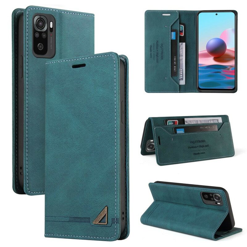 Puhelinkuoret Xiaomi Redmi Note 10 5G / Poco M3 Pro 5G Kotelot Flip Faux Leather Gq.utrobe