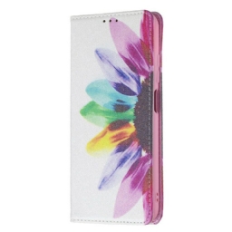 Puhelinkuoret Xiaomi Redmi Note 10 5G / Poco M3 Pro 5G Kotelot Flip Flower Watercolour