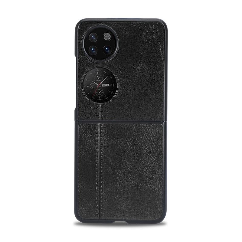 Case Huawei P50 Pocket Keinonahkaompeleet