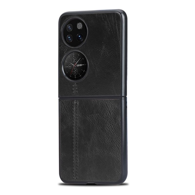 Case Huawei P50 Pocket Keinonahkaompeleet