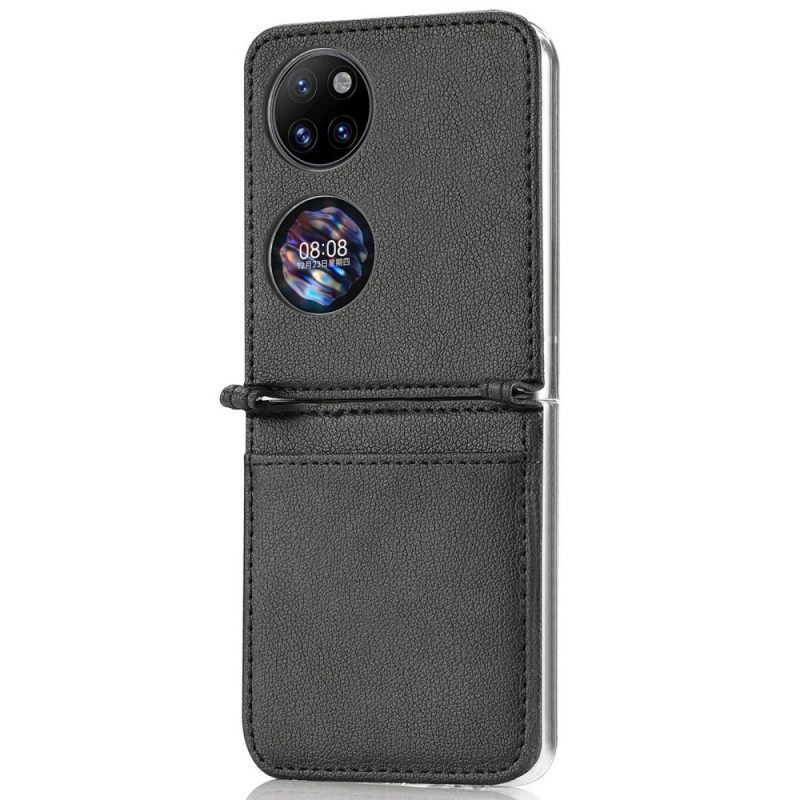 Case Huawei P50 Pocket Texture Leather Korttikotelo