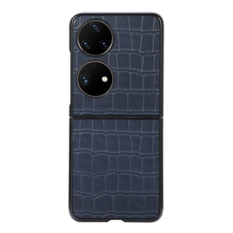 Kuori Huawei P50 Pocket Aito Krokotiilityylinen Nahka