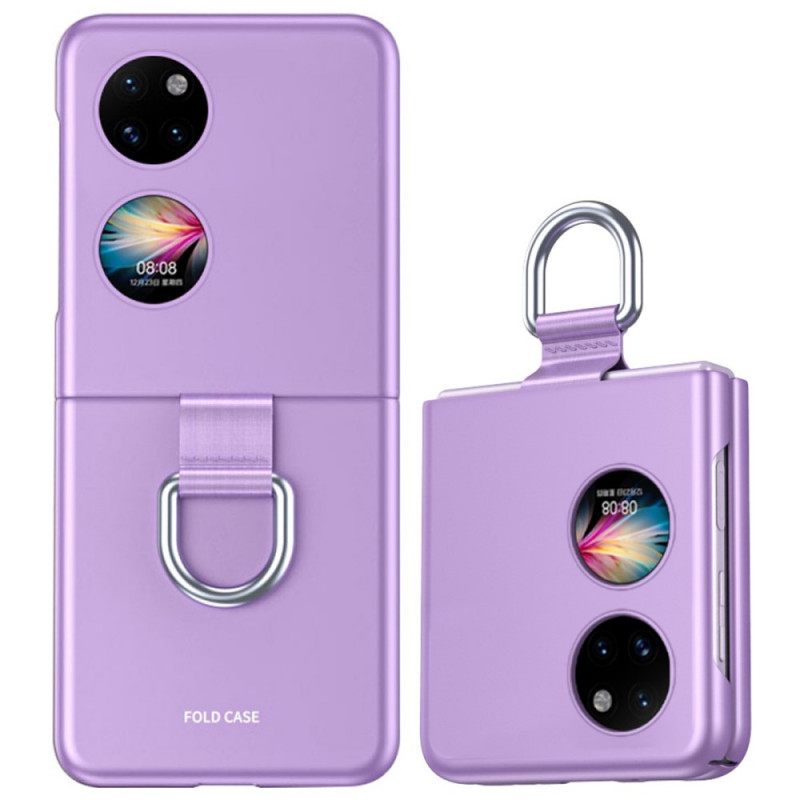 Kuori Huawei P50 Pocket Skin-touch Renkaalla