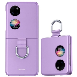 Kuori Huawei P50 Pocket Skin-touch Renkaalla