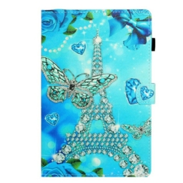 Flip Case Samsung Galaxy Tab S6 Lite Eiffel-tornin Timantti