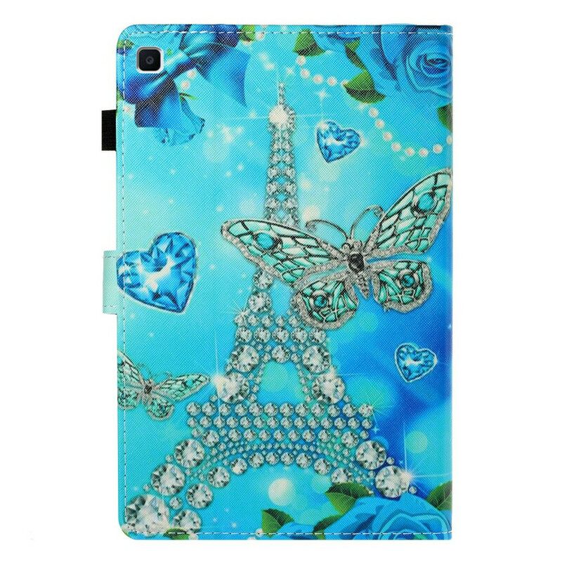 Flip Case Samsung Galaxy Tab S6 Lite Eiffel-tornin Timantti