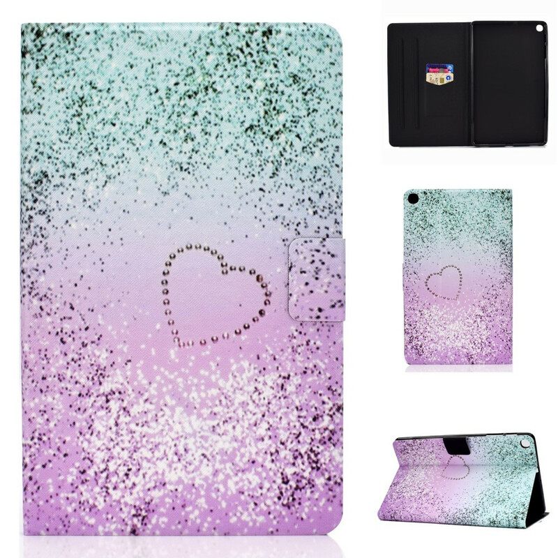 Flip Case Samsung Galaxy Tab S6 Lite Shiny Glitter