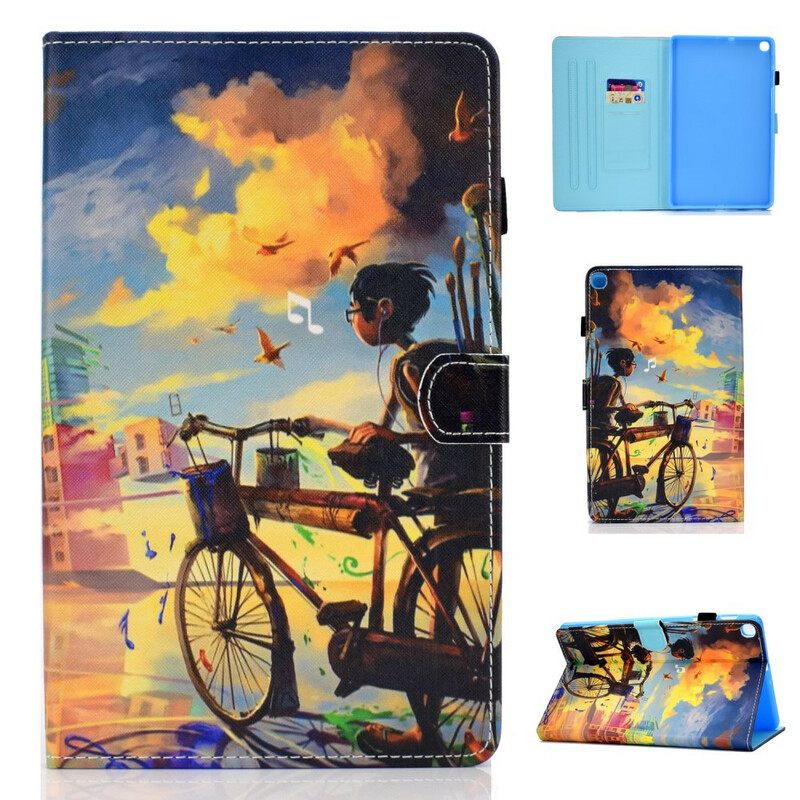 Kotelot Samsung Galaxy Tab S6 Lite Bike Art