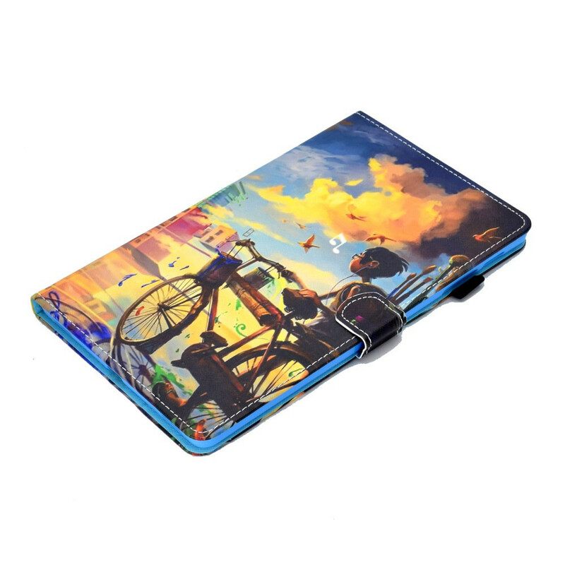 Kotelot Samsung Galaxy Tab S6 Lite Bike Art