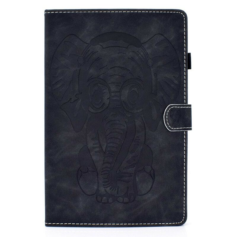 Kotelot Samsung Galaxy Tab S6 Lite Elephant Print Nahkatehoste