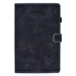 Kotelot Samsung Galaxy Tab S6 Lite Elephant Print Nahkatehoste