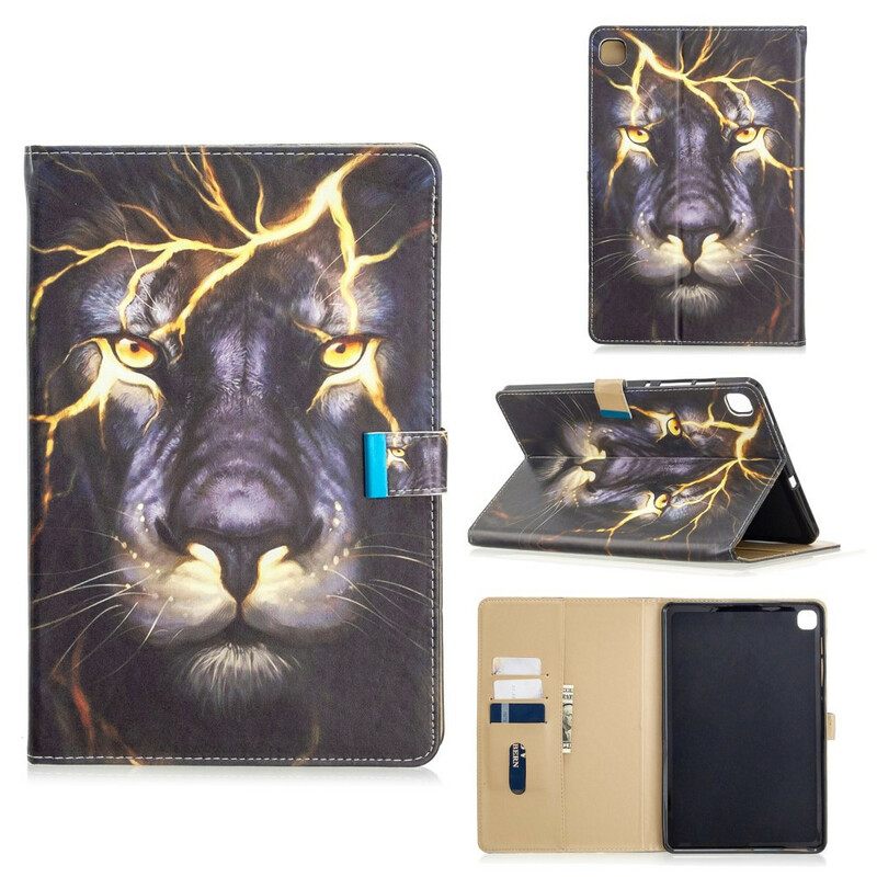 Kotelot Samsung Galaxy Tab S6 Lite Lion On Fire