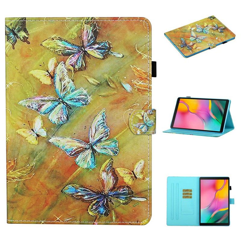 Kotelot Samsung Galaxy Tab S6 Lite Painted Butterflies