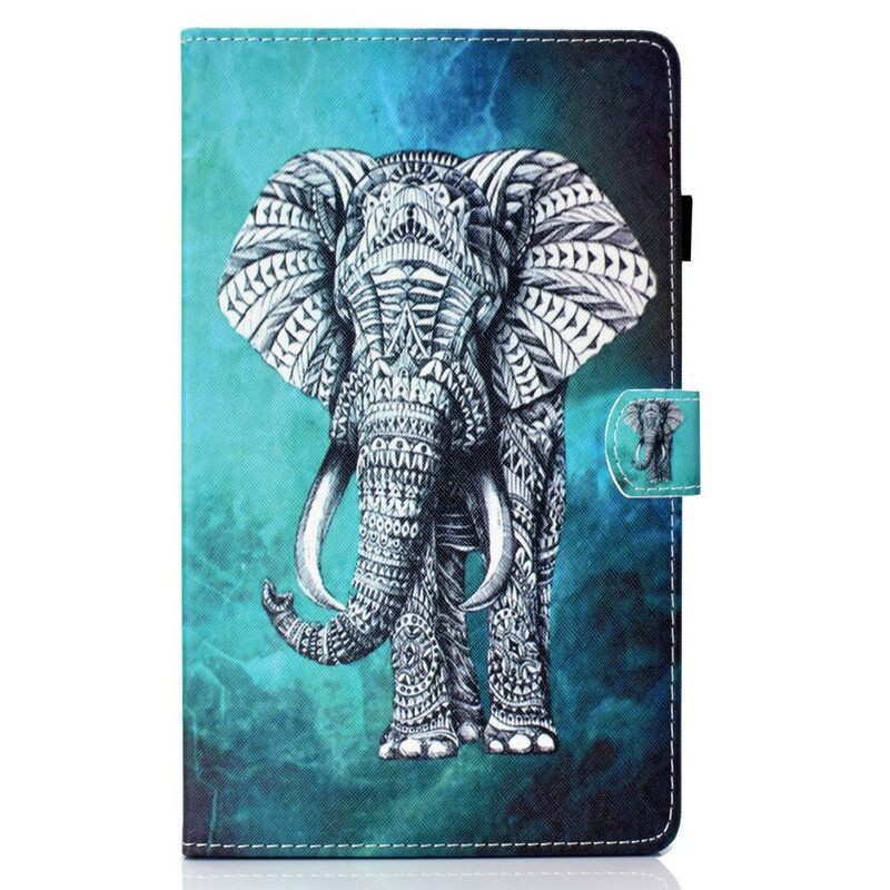 Kotelot Samsung Galaxy Tab S6 Lite Tribal Elephant