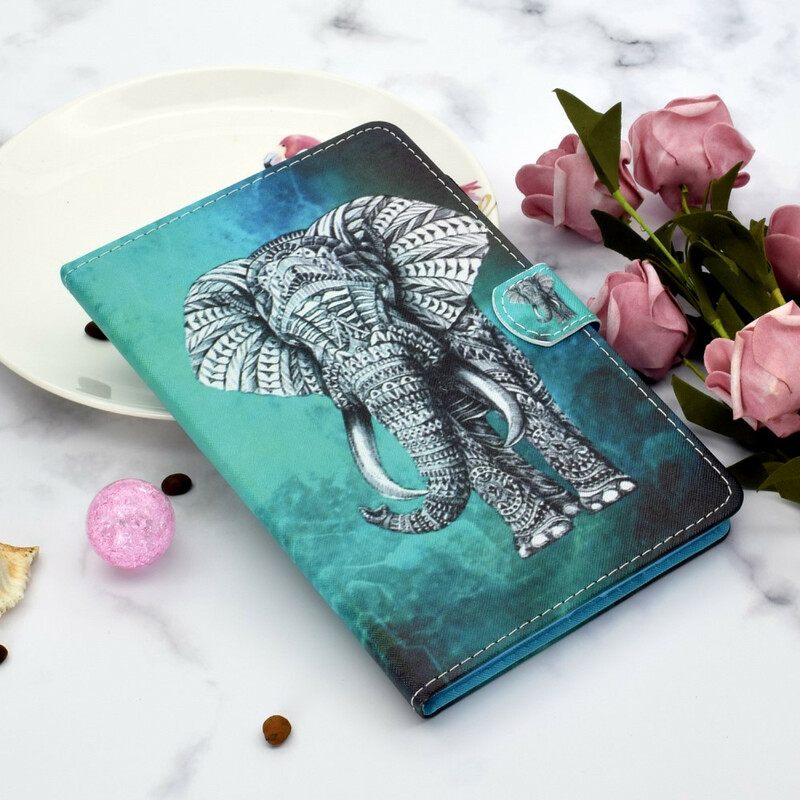 Kotelot Samsung Galaxy Tab S6 Lite Tribal Elephant