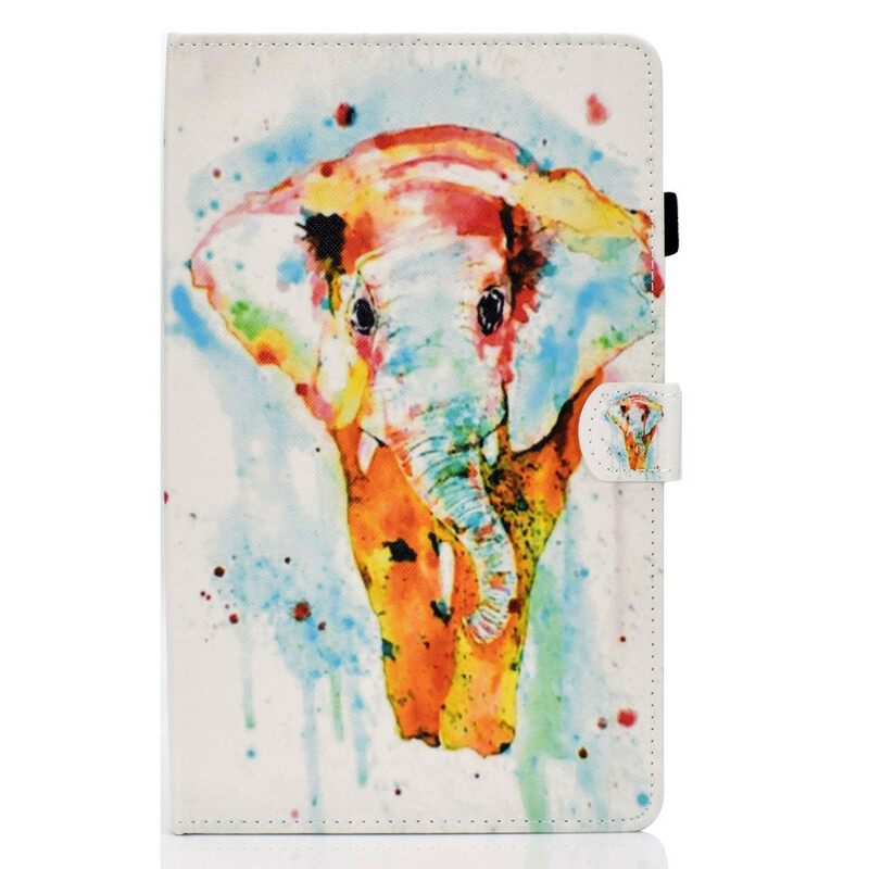 Kotelot Samsung Galaxy Tab S6 Lite Watercolour Elephant