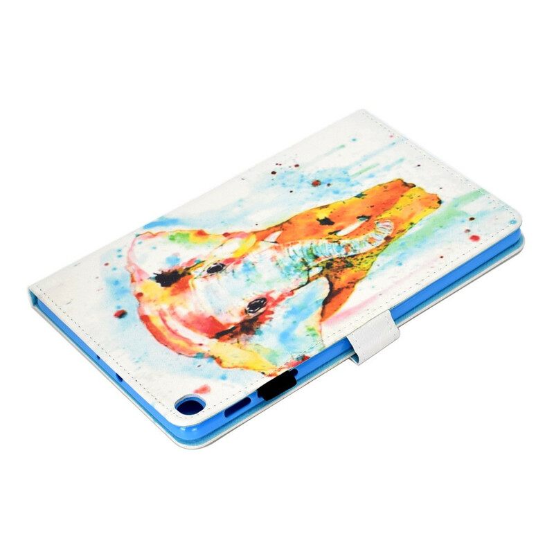 Kotelot Samsung Galaxy Tab S6 Lite Watercolour Elephant