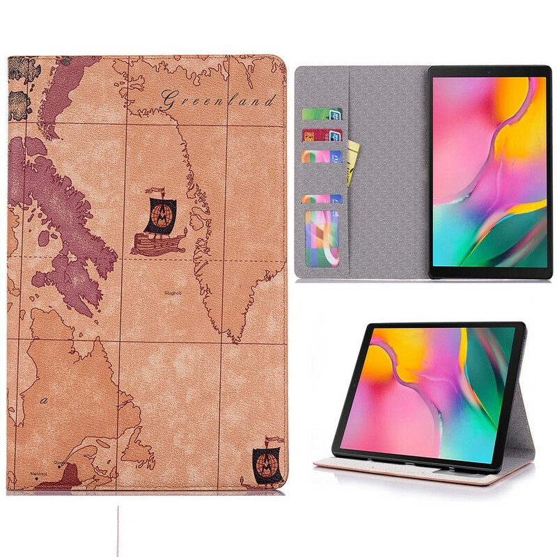 Kuoret Samsung Galaxy Tab S6 Lite Vintage Map