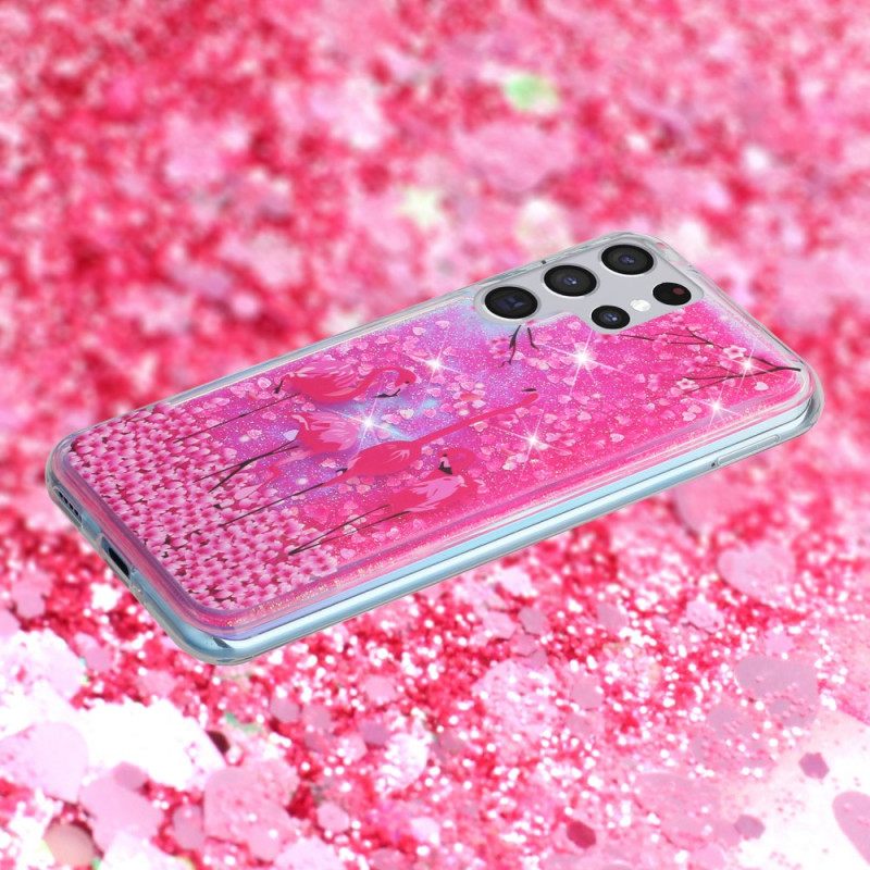 Case Samsung Galaxy S21 Ultra 5G Flamingo Sequins