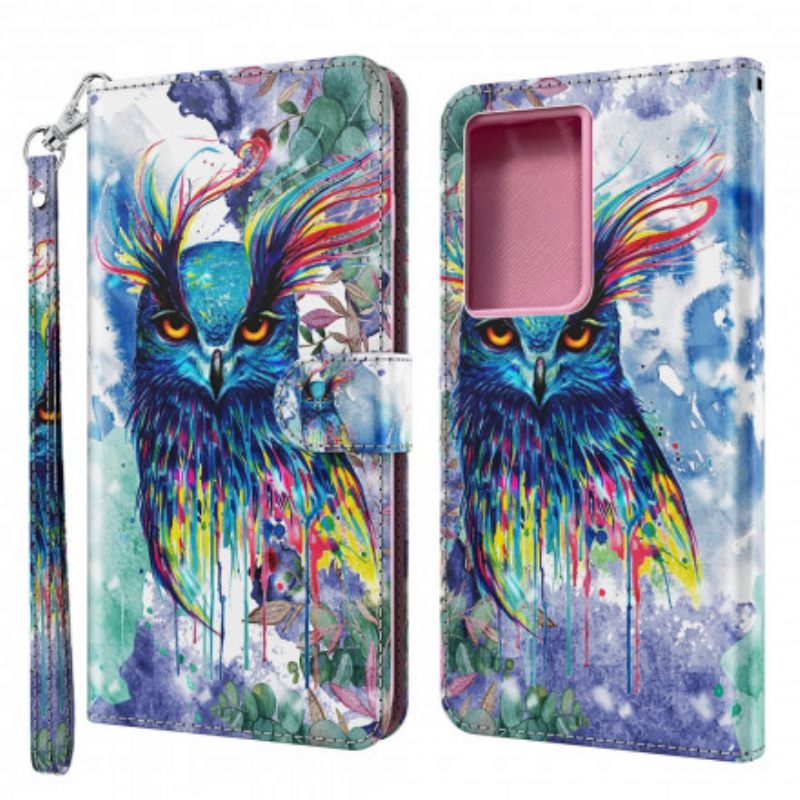 Flip Case Samsung Galaxy S21 Ultra 5G Bird Watercolour