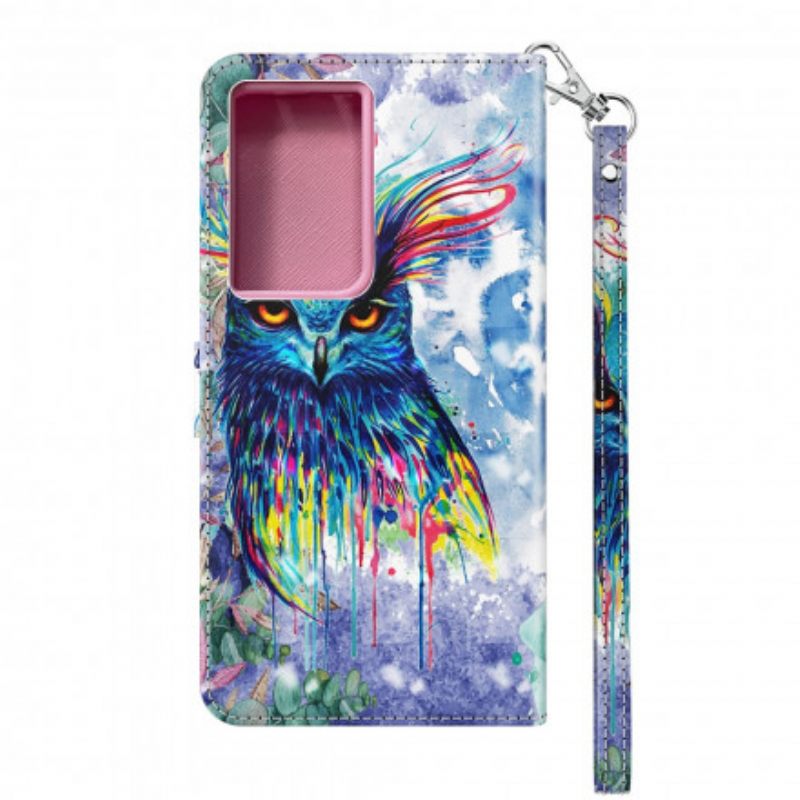 Flip Case Samsung Galaxy S21 Ultra 5G Bird Watercolour