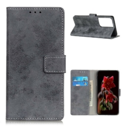 Flip Case Samsung Galaxy S21 Ultra 5G Faux Leather Vintage